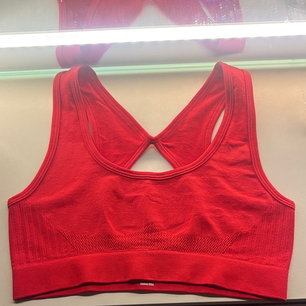 Red Women's Sports Bra